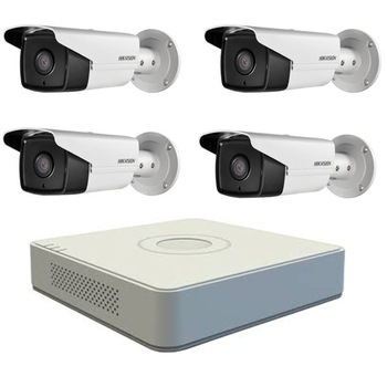 Kit sistem 4 camere supraveghere exterior FULL HD Hikvision TURBO 40m IR Kit sistem 4 camere supraveghere exterior FULL HD Hikvision TURBO 40m IR