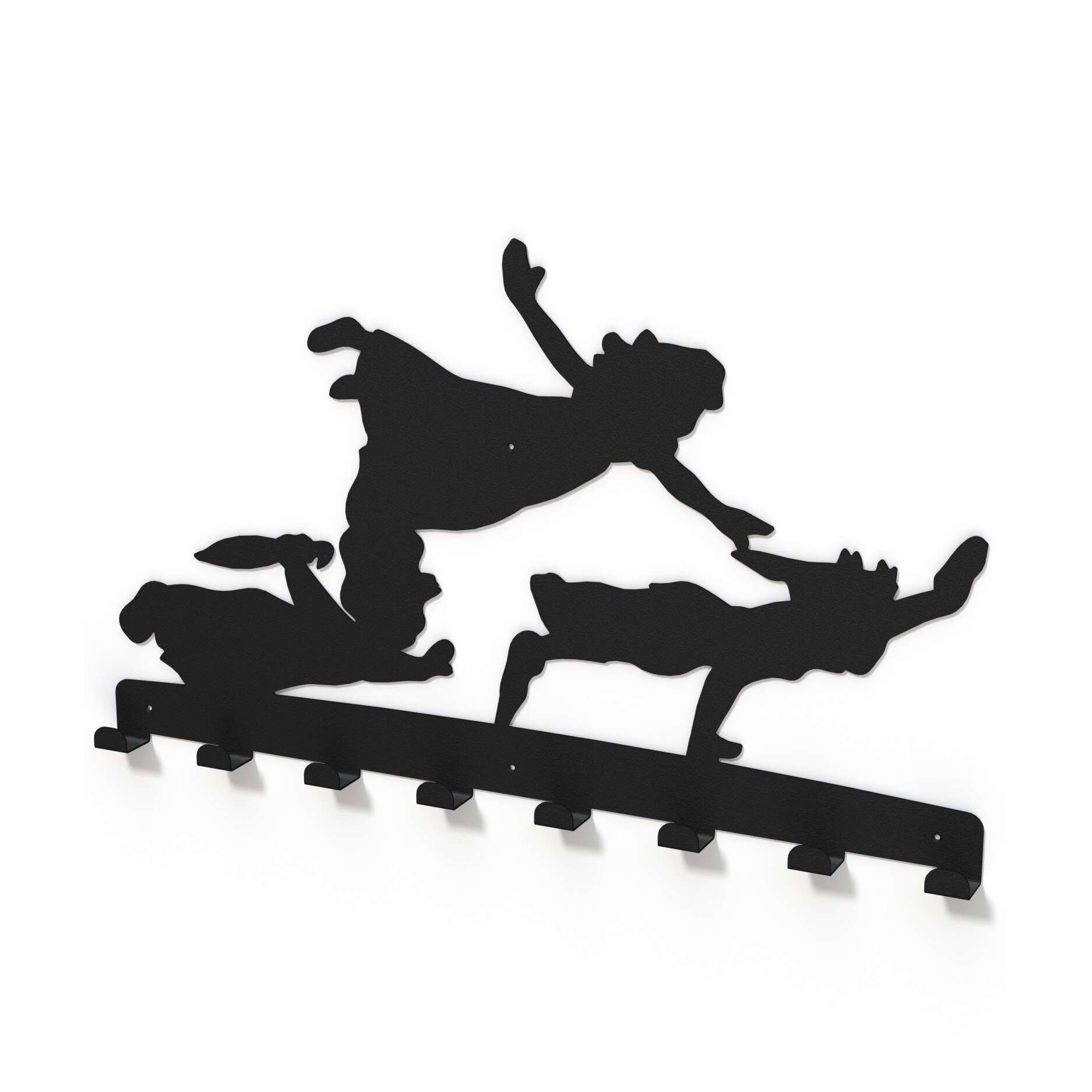 Cuier metalic PETER PAN -model 4093 Negru