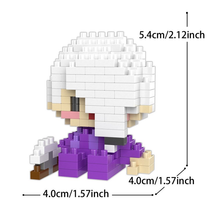 Set de construcție ZUOXIA, blocuri microparticule, model caracter Q, pentru iubitorii de blocuri