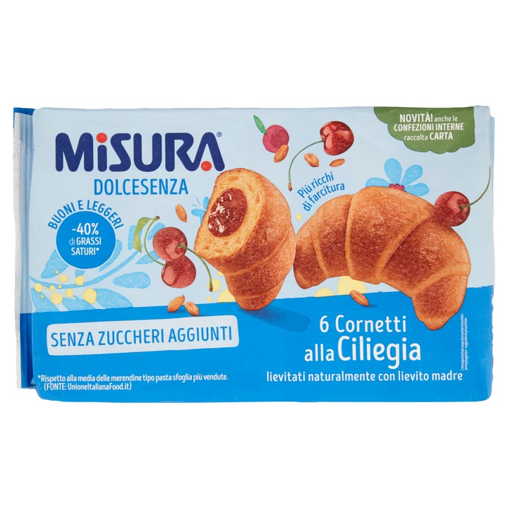Misura briose fara zahar cu cirese italia x6 298gr