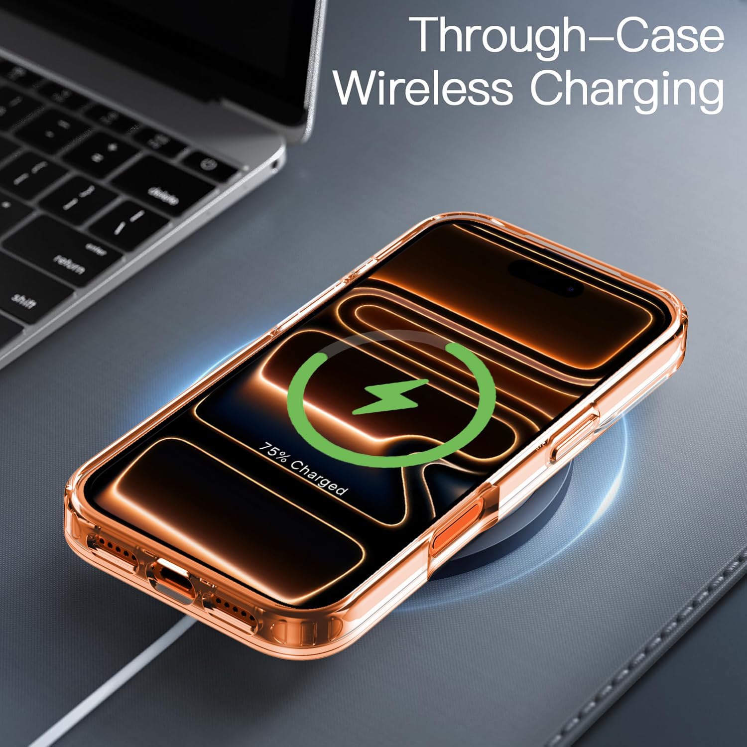 Husa pentru iPhone 17 Pro Max, set protectie ecran si camera sticla securizata, CASEDANCE, Magsafe - Transparent