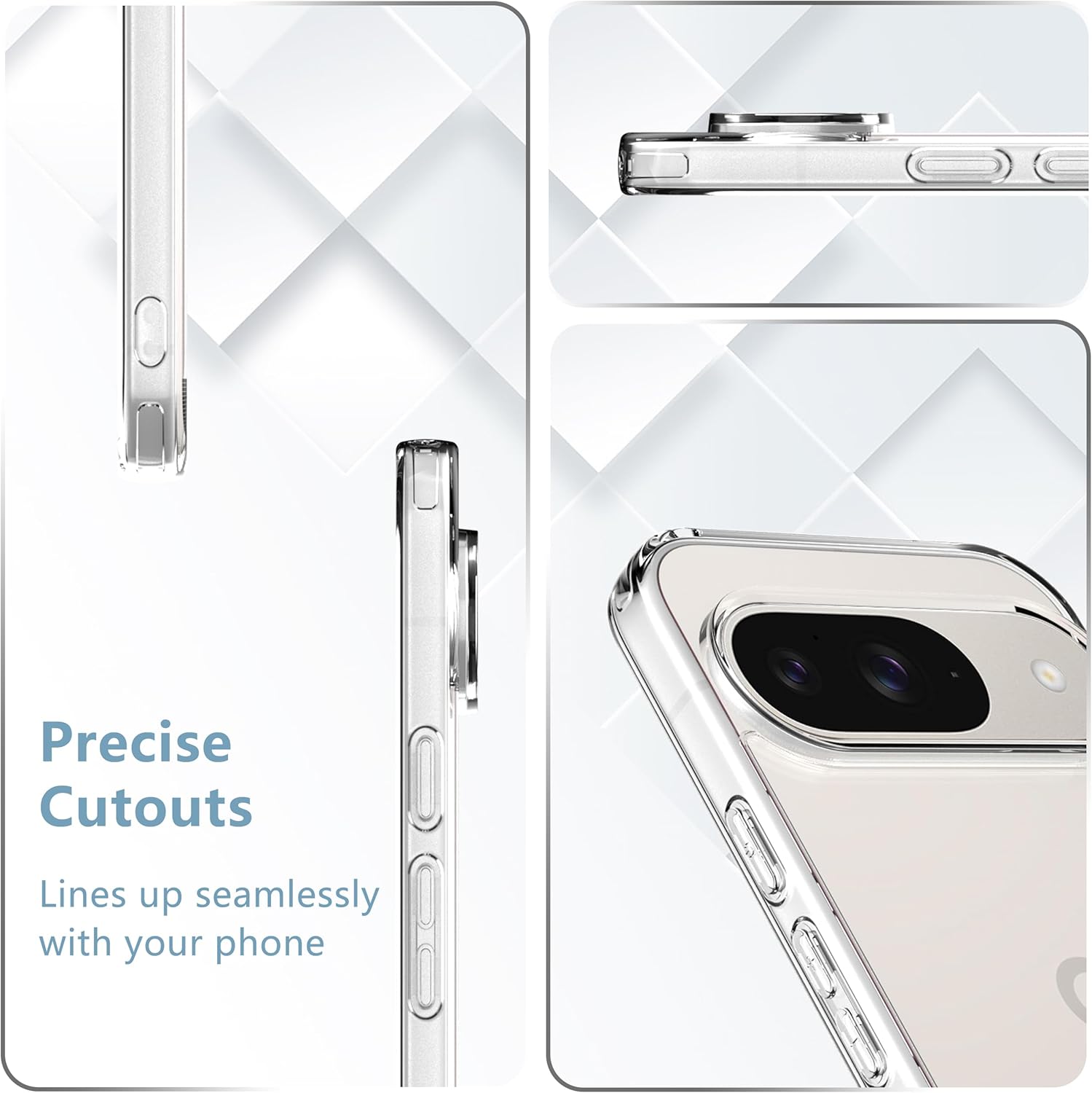 Husa pentru Google Pixel 10 Pro XL, set protectie ecran sticla securizata, CASEDANCE, Magsafe - Transparent