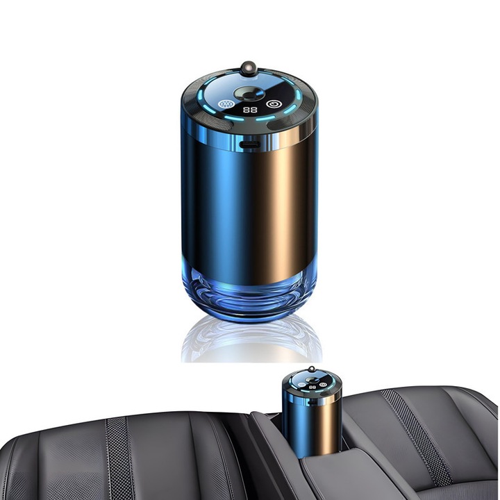 Odorizant auto, Xiusaqio, difuzor aromat cu proiectie stelara, 5 moduri de pulverizare, incarcare rapida Type-C, pentru masina, birou, camera mica