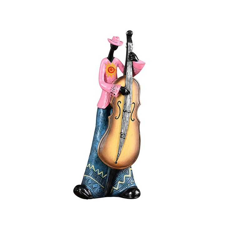 Model de instrument muzical al unei trupe americane retro pentru living, hol, birou sau dulap de televizor, obiect de arta nordic