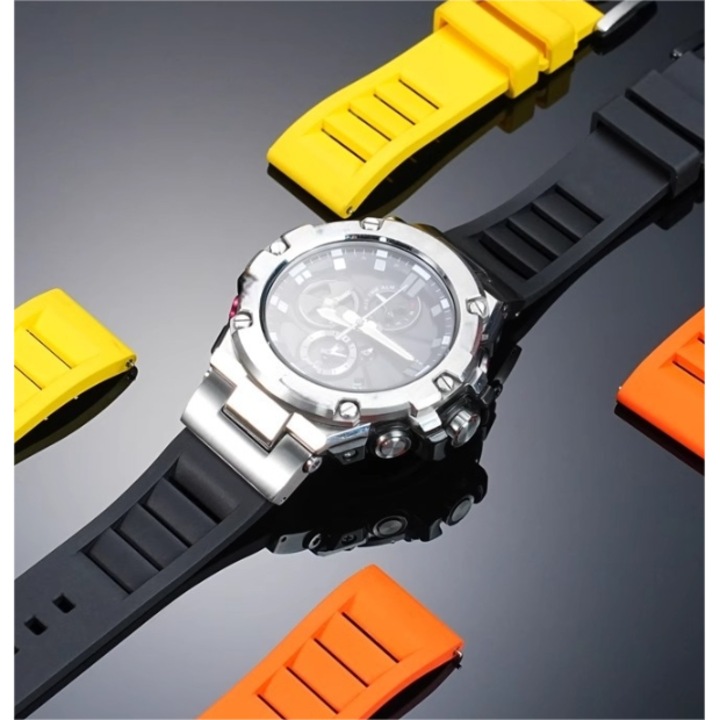 Мъжки часовник KENSUI G-SHOCK, соларен, устойчив на падане, инокс