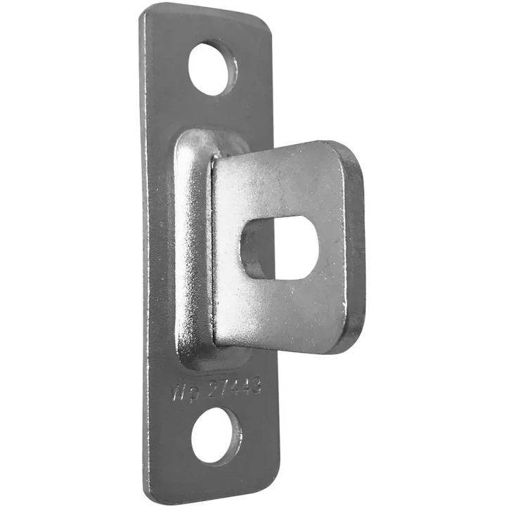 Kerítésrögzítő elem, magasság 80 mm, szélesség 25 mm, horganyzott acél