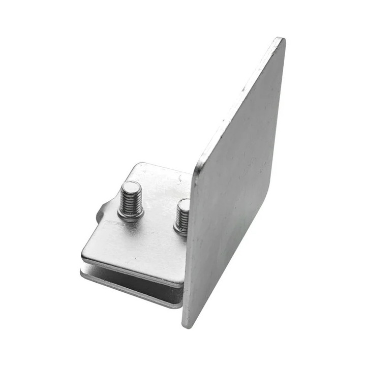 Opritor capat sina poarta culisanta, 60x60 mm, prindere suruburi, otel galvanizat