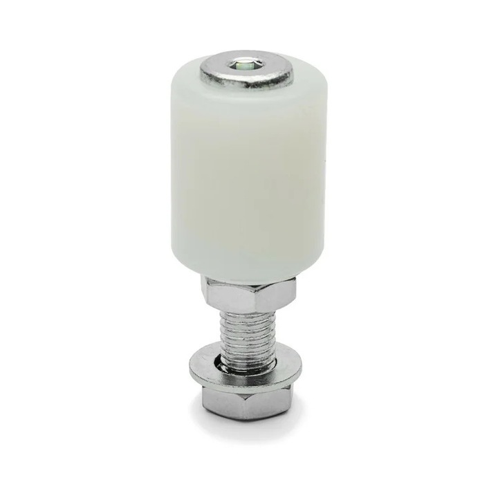 Rola verticala de ghidaj pentru poarta culisanta, diametru 25 mm, surub montare inclus, otel si plastic