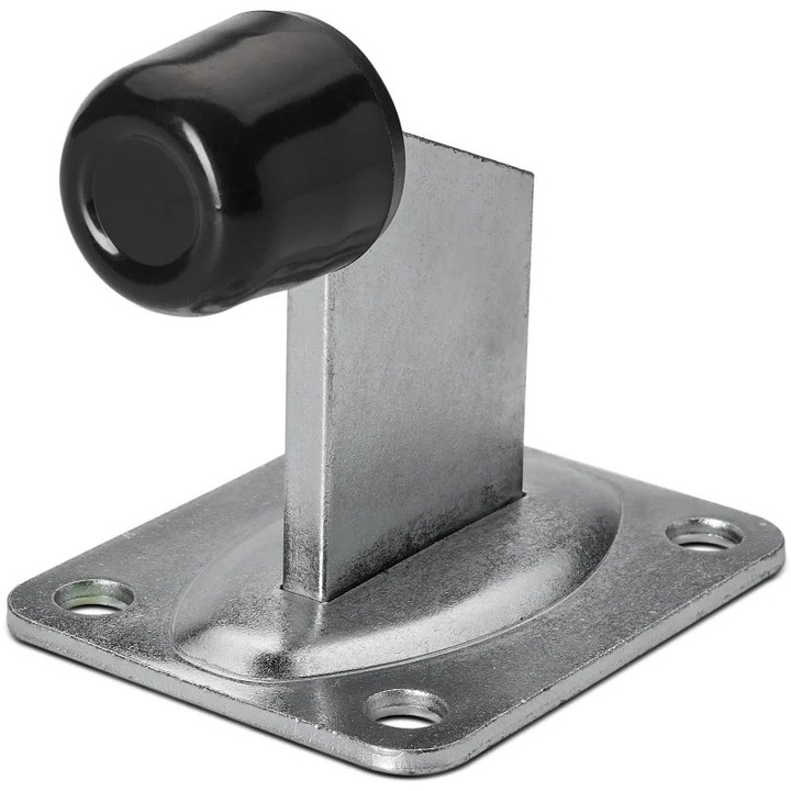 Bara protectie exterioara porti, patru orificii suruburi, otel galvanizat si cauciuc