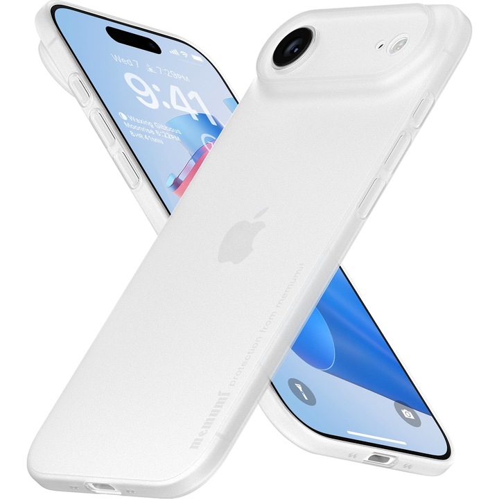 Husa protectie compatibila cu Apple iPhone 17 Air, silicon, transparenta