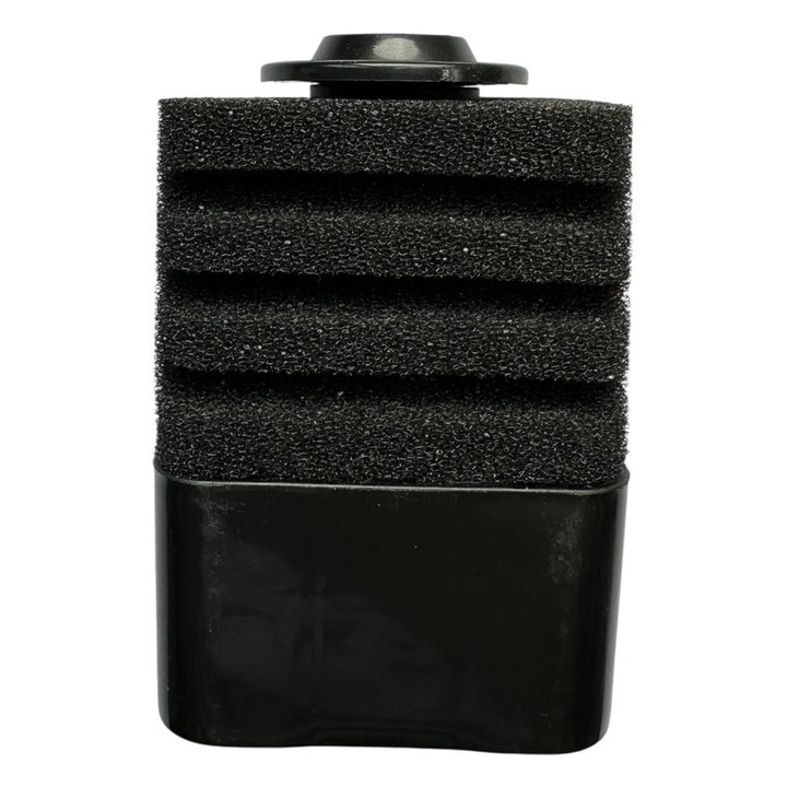Filtru cu burete pentru acvariu, baza cu pietris pentru stabilizare, piatra de aer + tub de ridicare, compatibil furtun 4/6 mm – fara pompa