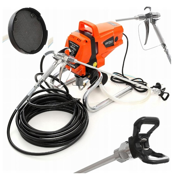 Pompa pentru zugravit si vopsit airless electrica, debit 1,5 l/min, 220 bari, 1500 W, Kraft