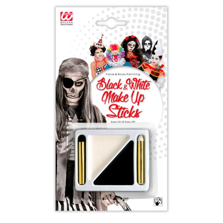 Set de vopsea pentru fata alb-negru