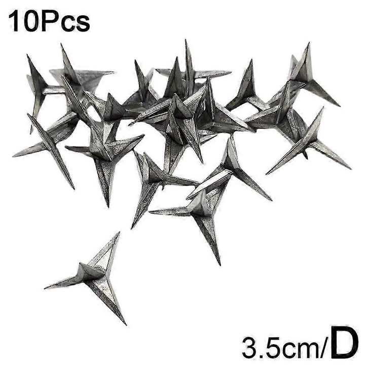 Cuie pentru repararea anvelopelor auto, 3.5cm, set de 10 bucati, argintiu