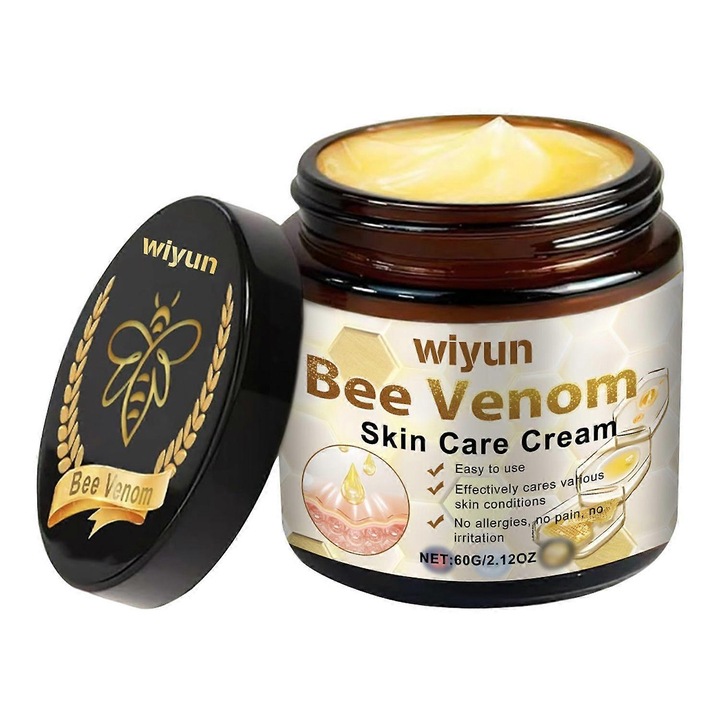 Krém anyajegyek és szemölcsök eltávolítására méhméreggel, 60g, többszínű, 1 db-os készlet.