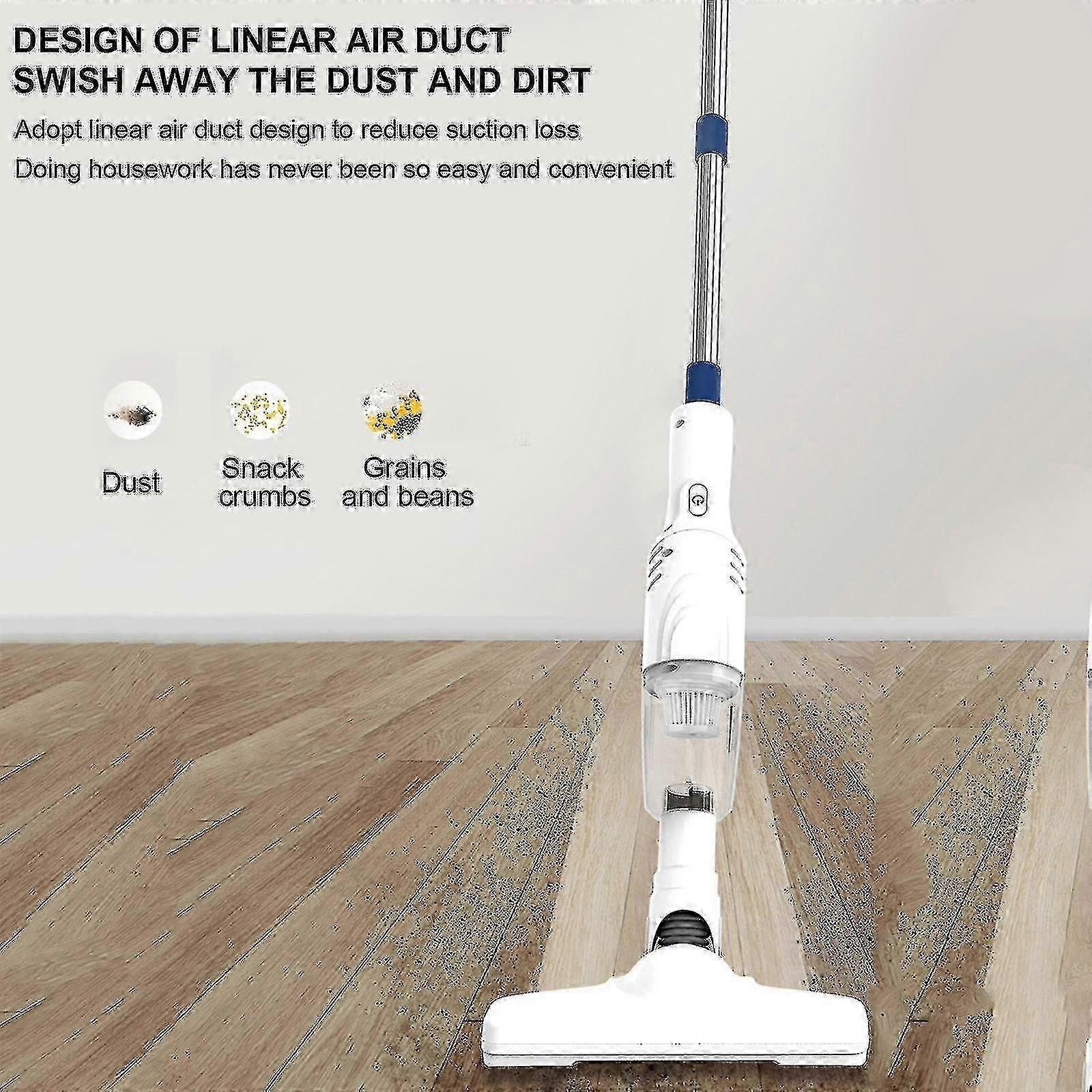 Aspirator vertical fără fir, sistem de filtrare 5 etape, alb, 92.3x21.3x6.9cm