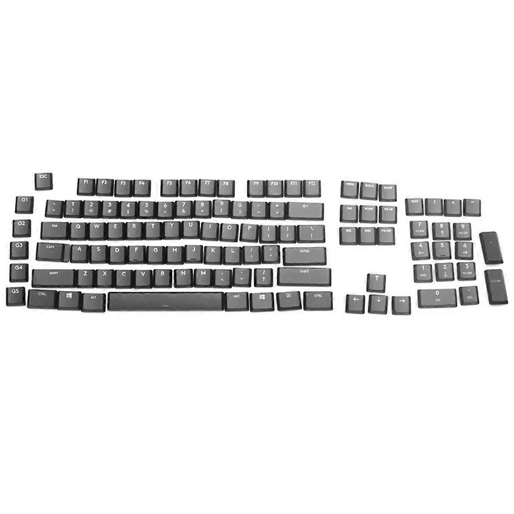 Set complet de 109 capace pentru tastatura mecanica G915/G913/G815/G813, RGB, negru