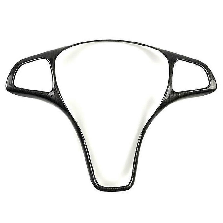 Capac de volan auto pentru Mercedes Benz A B C E GLA CLA GLC GLS GLE V Class, aspect carbon, negru lucios, din plastic ABS