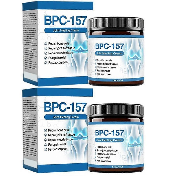 Ízületi masszázskrém, 30ml, 2 darabos szett, nem zsíros, 6x4x4cm