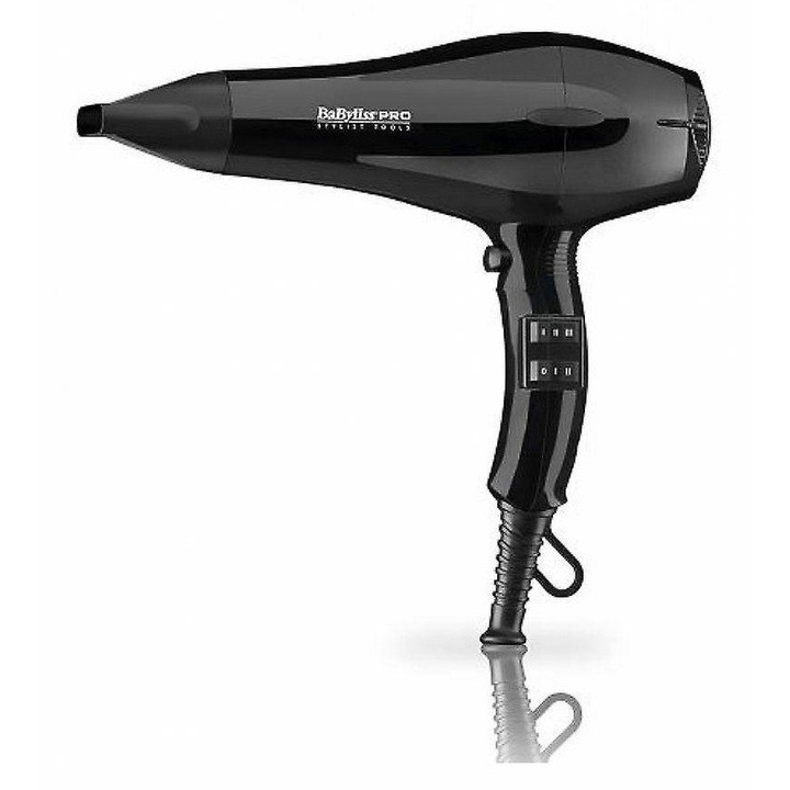 Uscator de par BaByliss Pro Black Magic 2000W, 3 setari de caldura, 2 viteze, negru