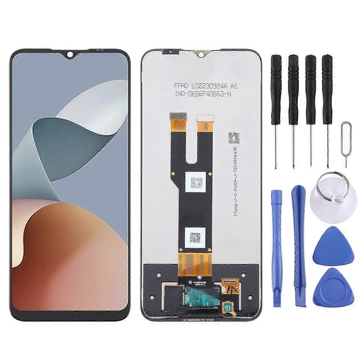 LCD екран с дигитайзер в комплект за ZTE Blade V50 Smart 7060, 5.5 инча, черен