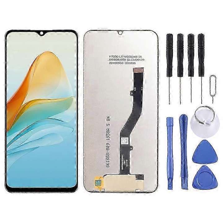 LCD екран с дигитайзер в комплект за ZTE Blade V40 Smart 5G, 7450N, 7532, черен