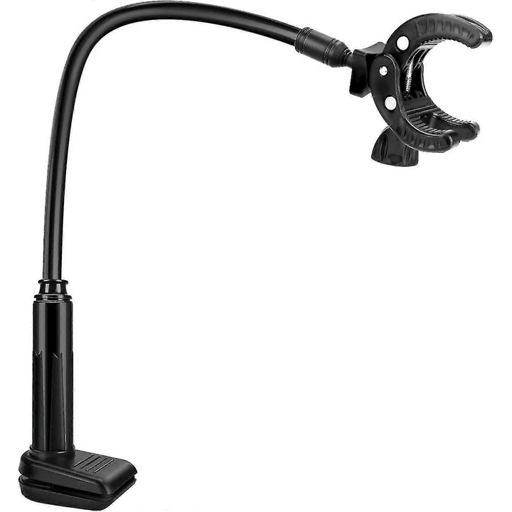 Suport pentru uscator de par pentru animale, ajustabil, rotire 360°, cu prindere anti-alunecare, inaltime maxima 8cm