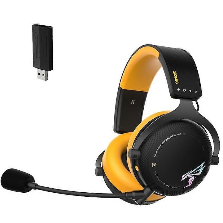 Casti Bluetooth pentru copii cu urechi de pisica, roz/alb, cu microfon, pliabile, multifunctional