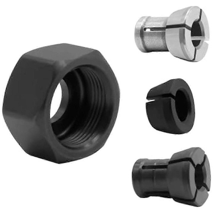 Maró tartozékkészlet, Makita, 1/4", 6.35mm, fém, fekete