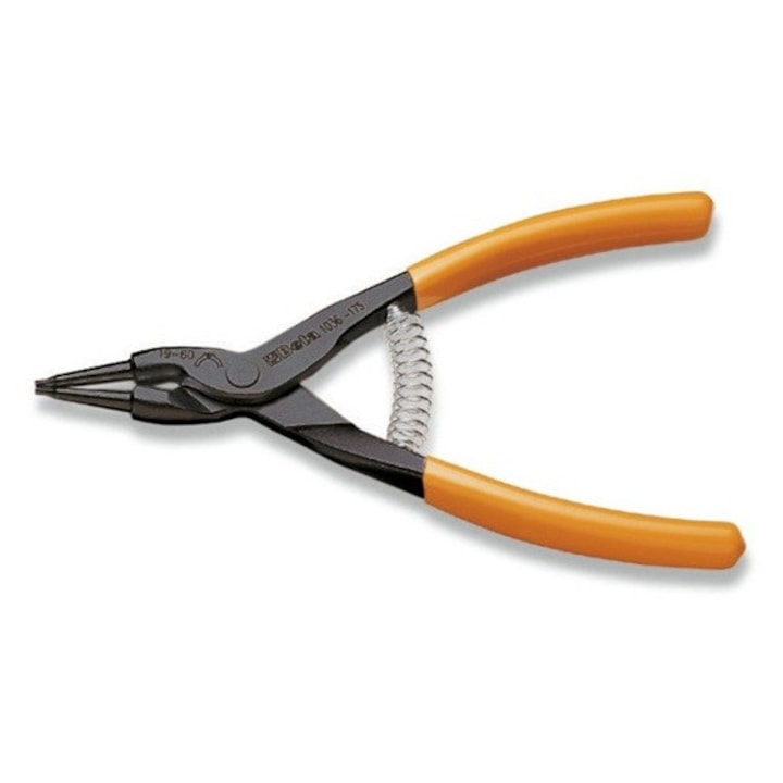 Beta 1036 175 Клещи за външни зегерки, прави, чернени, с PVC покритие