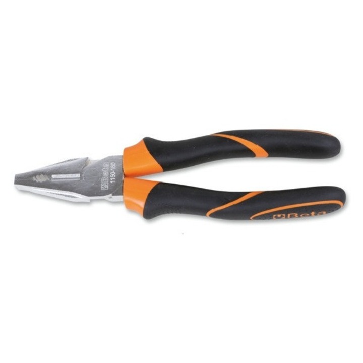 Beta 1150BM 200 Комбинирани клещи хромирани, полирани, с дръжка с гумена вложка
