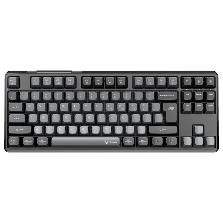 Tastatura mecanica Montech MKey PRO Freedom, Yellow Switch, Wireless, Cablu, Bluetooth, 2.4Ghz