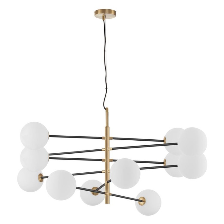 Полилей Нова Луче, метал и стъкло, Д:150см, В:200см, G9