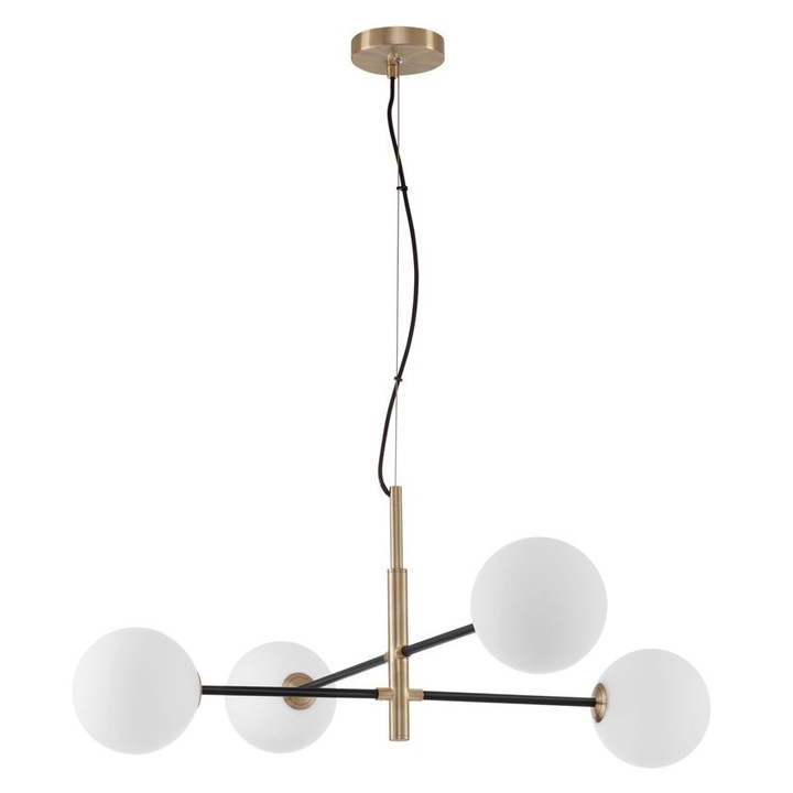 Lustra Nova Luce, Д:103см, В:130см, метал, стъкло