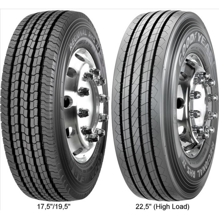 Кормилна гума за камиони GOODYEAR 9.5R17.5 REG RHS II 129/127M 3PSF M+S РЕГИОНАЛНА