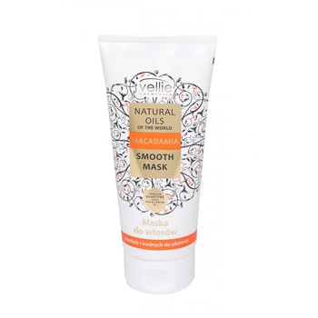 Masca de par Vellie Natural Oils of the World, cu ulei de Macadamia pentru par subtire, 200ml Masca de par Vellie Natural Oils of the World, cu ulei de Macadamia pentru par subtire, 200ml