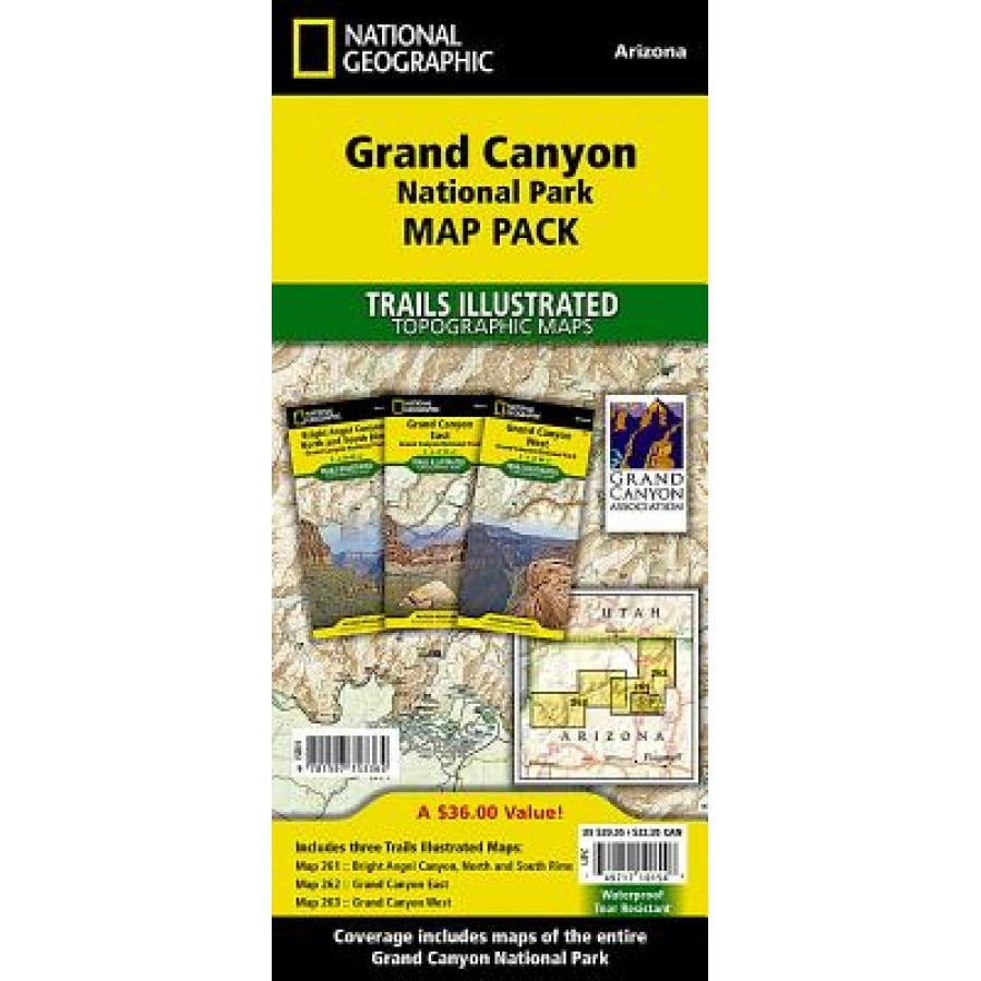 Grand Canyon National Park Map Pack: Topographic Trail Maps, National Geographic Maps - Trails Illust (Author)