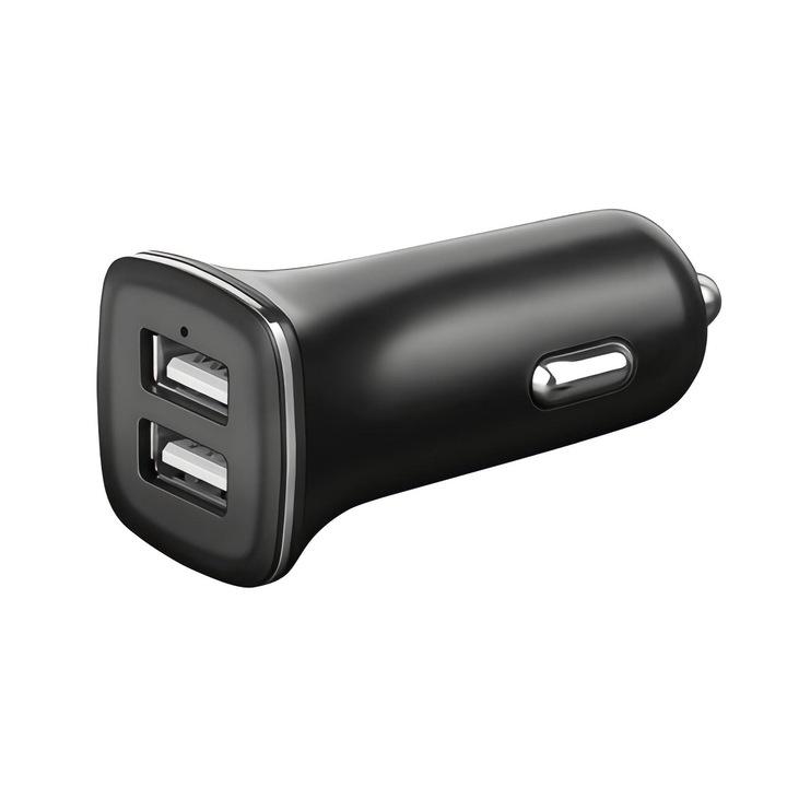 Încărcător auto T, 12-24V, 2x USB 5V/2, 4A