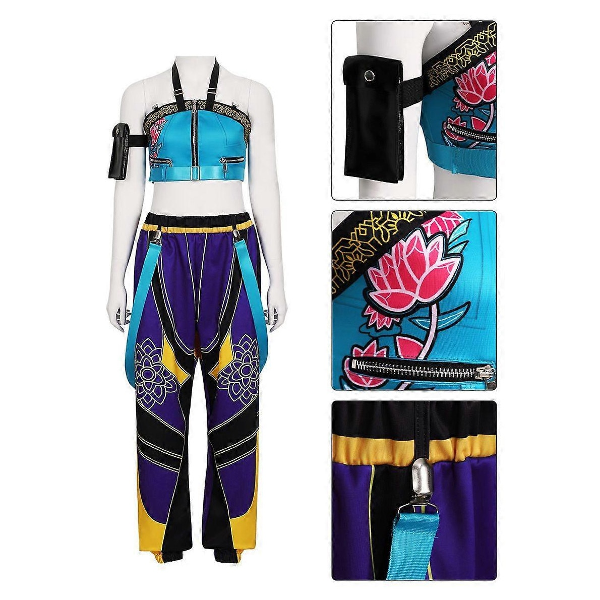Costum de Cosplay KPop Demon Hunters Zoey, set pentru petrecere