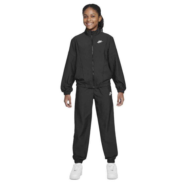 Trening Nike Sportswear Woven JR HQ9314-011, Baieti, Negru, 128-137 CM