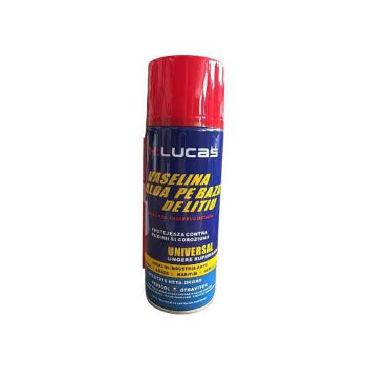Spray cu vaselina alba pe baza de litiu, H.Lucas 250 ml