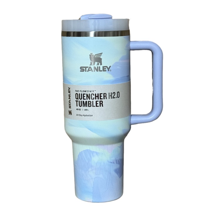 Stanley termos fedéllel, 40 oz, újrahasznosított rozsdamentes acél, kék/zöld