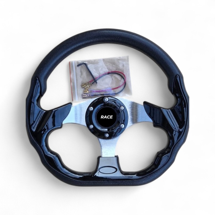 Volan Sport negru universal tesit