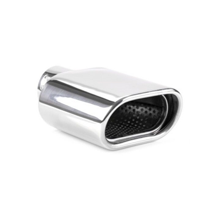 Ornament toba esapament din inox cu iesire dreptunghiulara 33-50 mm, lungime 168 mm