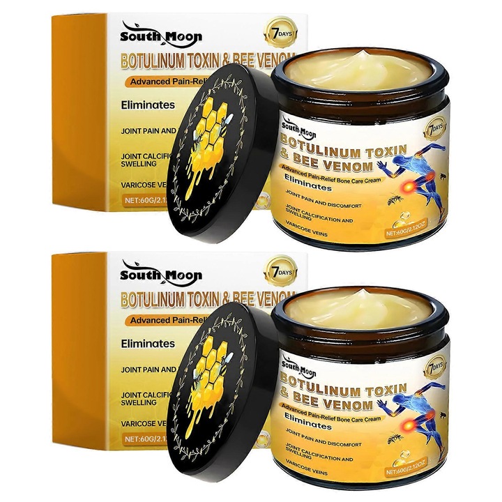 Ízületi ápoló krém, 2 db, kíméletes összetevők, könnyen felszívódó, 60g