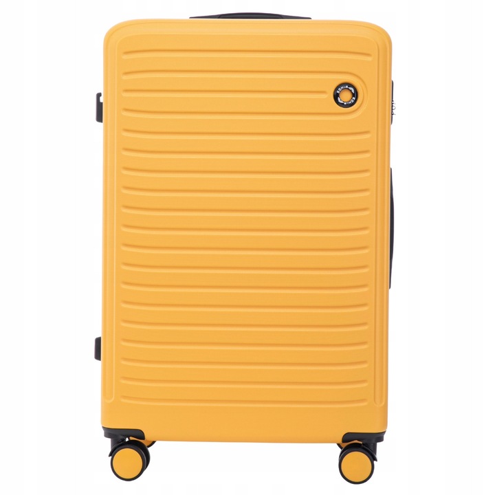 Troler mare de cala WINGS COOT 28” – spatios, rezistent si elegant, perfect pentru familii si calatorii lungi. Dotat cu cifru, maner telescopic si roti silentioase 360° ABS Galben