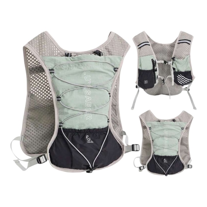 Vesta pentru ciclism cu mai multe compartimente, practica