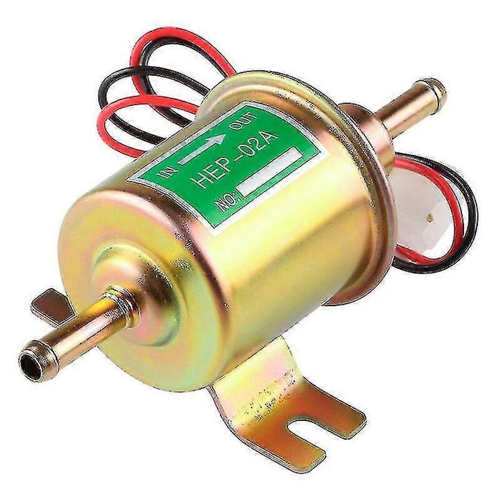 Pompa electrica de combustibil 12V, HEP-02A, presiune mica, compatibila cu motoare pe benzina si motorina