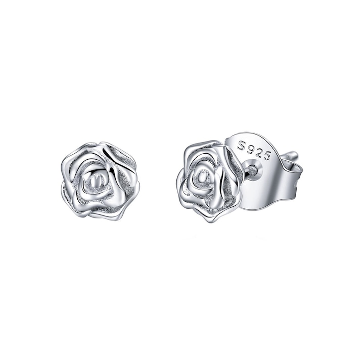 Cercei din argint silver roses