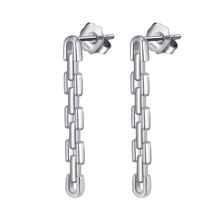Cercei din Argint Chain Earrings Silver